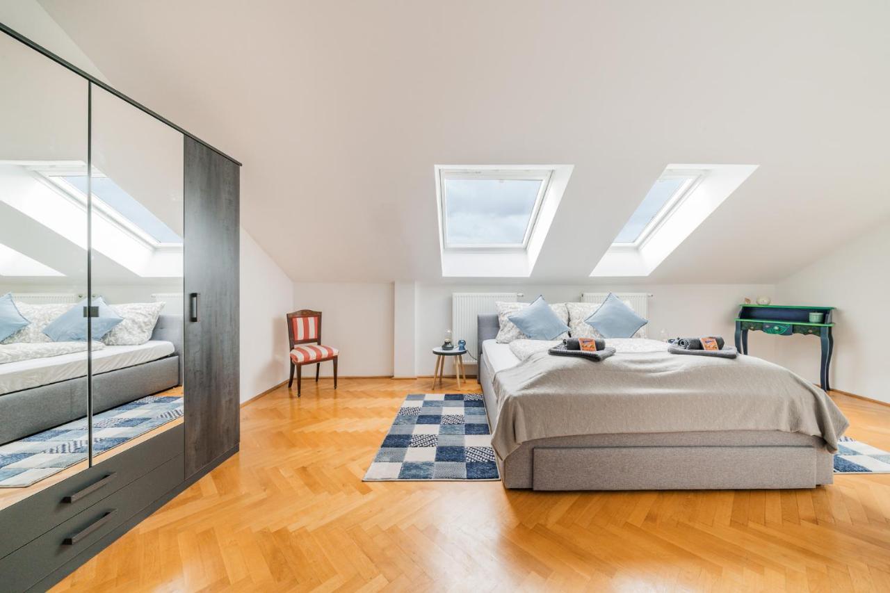 Penthouse Apartment - Sauna - Terrasse - Kamin - Ac Вена Экстерьер фото