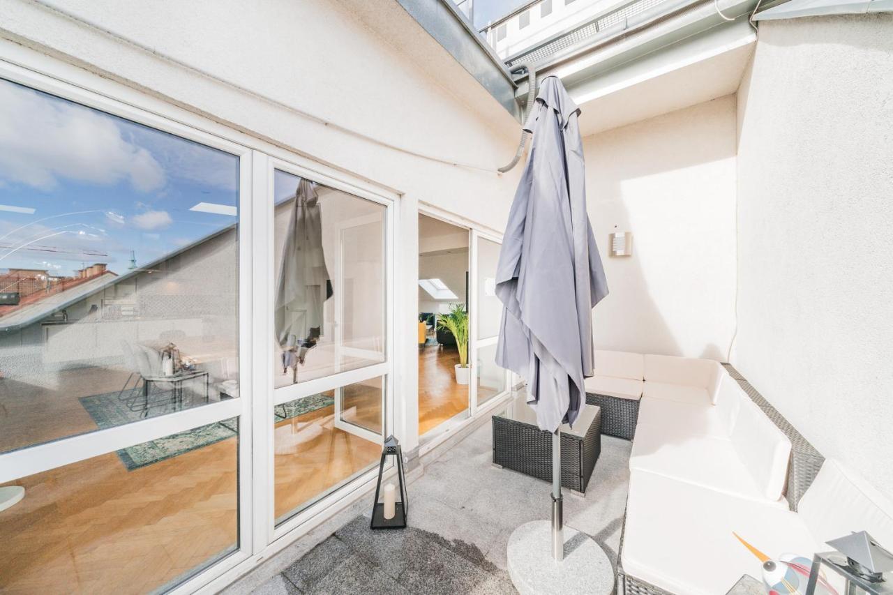 Penthouse Apartment - Sauna - Terrasse - Kamin - Ac Вена Экстерьер фото